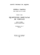 book Quaestiones disputatae de veritate