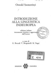 book Introduzione alla linguistica indoeuropea