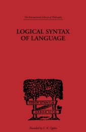 book Logical Syntax of Language