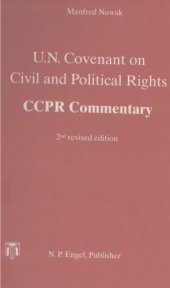 book U.N. Covenant on Civil and Political Rights. CCPR Commentary