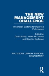 book The New Management Challenge: Information Systems for Improved Performance