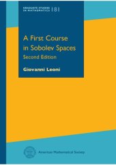 book A First Course in Sobolev Spaces