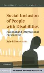 book Social Inclusion of People with Disabilities: National and International Perspectives