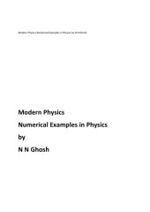 book Modern Physics Numerical Examples in Physics by N N Ghosh for IIT JEE and Olympiads