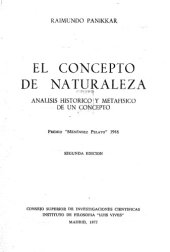 book El concepto de naturaleza