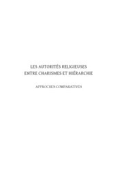 book Les autorités religieuses entre charismes et hiérarchie: Approches comparatives