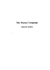 book The Doyayo Language: Selected Studies