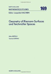 book Geometry of Riemann Surfaces and Teichmüller Spaces