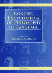 book Concise Encyclopedia of Philosophy of Language