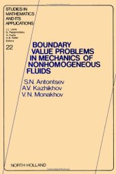 book Boundary Value Problems in Mechanics of Nonhomogeneous Fluids