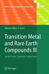 book Transition Metal and Rare Earth Compounds: Excited States, Transitions, Interactions III