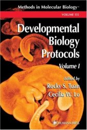 book Developmental Biology Protocols: Volume I