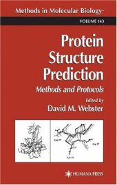 book Protein Structure Prediction: Methods and Protocols