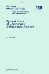 book Approximation of Continuously Differentiable Functions