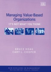 book Managing Value-based Organizations: It's Not What You Think