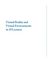 book Virtual reality and virtual environments in 10 lectures