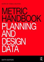 book Metric Handbook: Planning and Design Data