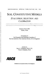 book Soil Constitutive Models Evaluation Selection And Calibration