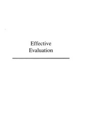 book Effective Evaluation: Improving the Usefulness of Evaluation Results Through Responsive and Naturalistic Approaches