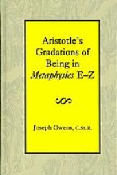 book Aristotle’s gradations of being in Metaphysics E-Z