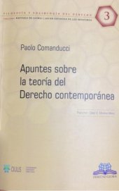 book Apuntes sobre la teoría del Derecho contemporánea