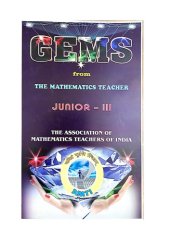 book AMTI GEMS Junior 3 from The Mathematics Teacher Bhaskara Contest Math Olympiad Foundation Compiled Edited by S Muralidharan for PRMO RMO INMO IMO