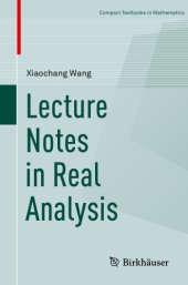 book Lecture Notes in Real Analysis