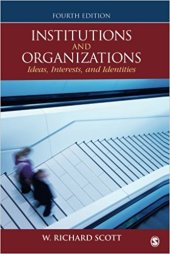 book Institutions and organizations: ideas, interests and identities