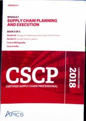 book APICS CSCP Certified Supply Chain Professional Module 2 Part 2  Supply Chain Planning And Execution