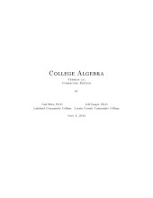 book College Algebra