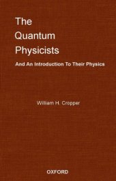 book The Quantum Physicists And An Introduction To Their Physics