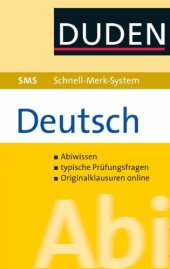 book Duden. Deutsch. SMS Abiwissen