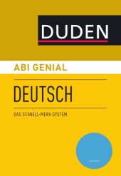 book Duden. Abi genial Deutsch