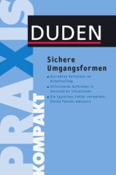 book Duden Praxis kompakt. Sichere Umgangsformen