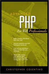 book Advanced PHP for Web Professionals