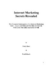 book Internet Marketing Secrets Revealed