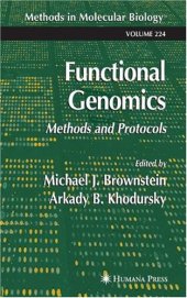 book Functional Genomics: Methods and Protocols