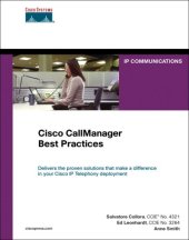 book Cisco callmanager best practices