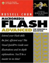 book Macromedia Flash MX Advanced for Windows and Macintosh Visual QuickPro Guide