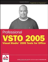 book Professional VSTO 2005 Visual Studio 2005 Tools for Office