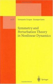 book Symmetry and Perturbation Theory in Nonlinear Dynamics