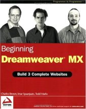 book Beginning Dreamweaver MX