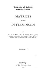 book Matrices and Determinoids