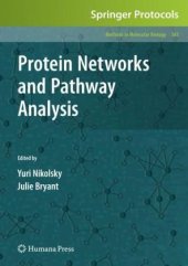 book Protein Networks and Pathway Analysis