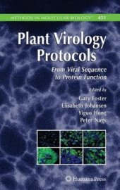 book Plant Virology Protocols: From Viral Sequence to Protein Function