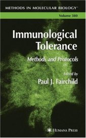 book Immunological Tolerance: Methods and Protocols