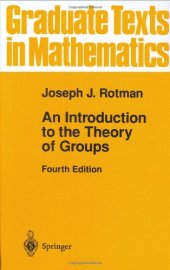 book An Introduction to the Theory of Groups