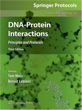 book DNA-Protein Interactions: Principles and Protocols, Third Edition