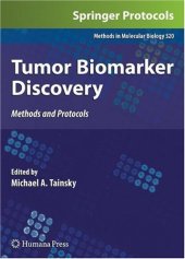book Tumor Biomarker Discovery: Methods and Protocols
