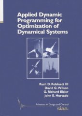 book Applied Dynamic Programming for Optimization of Dynamical Systems